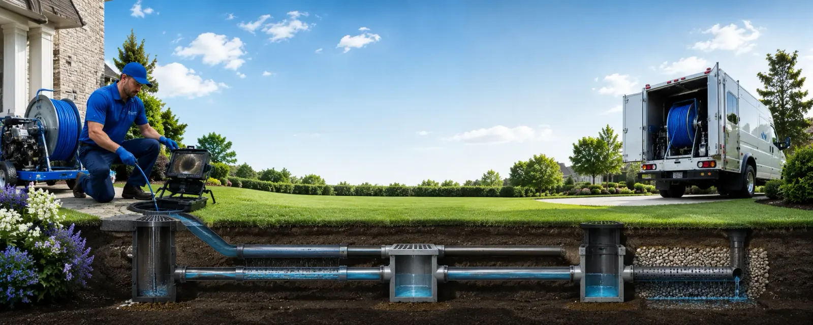 Outdoor drain cleaning information for Bledsoe, TX